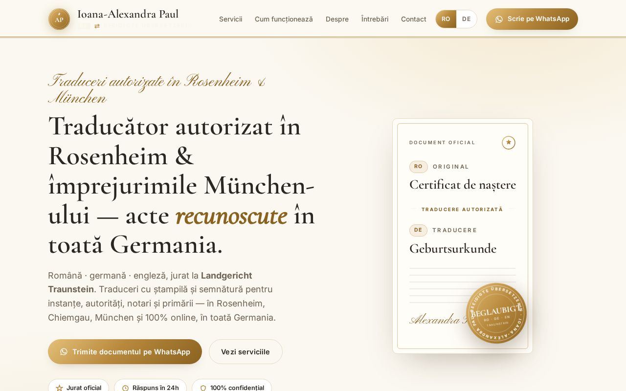 Website traduceri-autorizate.de