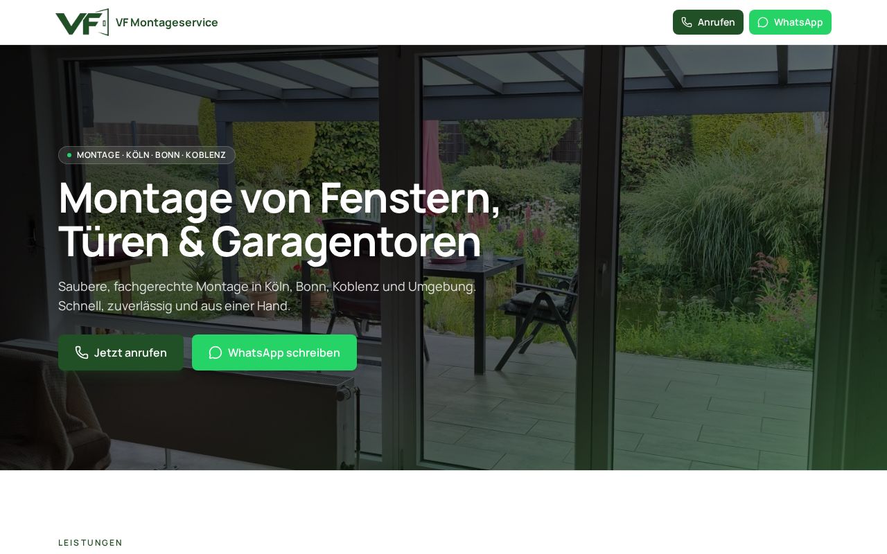 Website vfmontageservice.de